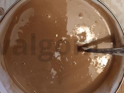 Sūrio pyragas su grietine ir kondensuotu pienu be kepimo Žingsnis 5