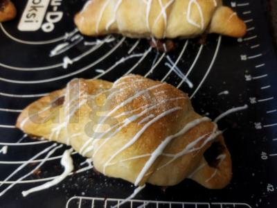 Kruasanai su pieno šokoladu Žingsnis 7