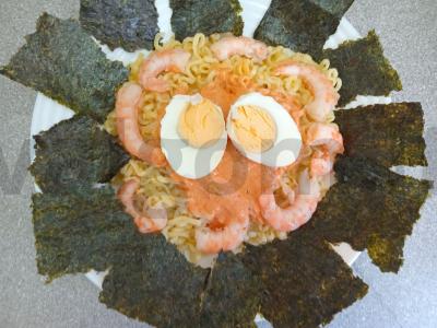 Greito paruošimo makaronai su karališkomis krevetėmis aštriame padaže Žingsnis 8