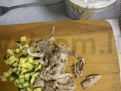 Salotas su bulvių traškučiais ir grietine Žingsnis 2