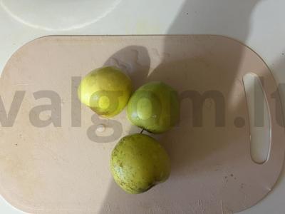 Smėlinė galeta su karamelizuotais obuoliais Žingsnis 1