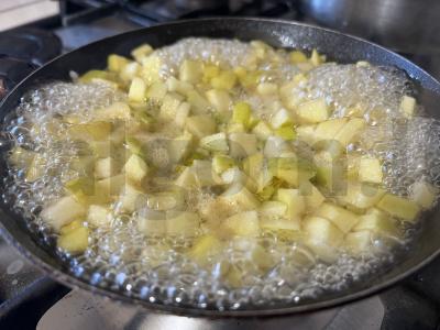 Smėlinė galeta su karamelizuotais obuoliais Žingsnis 7