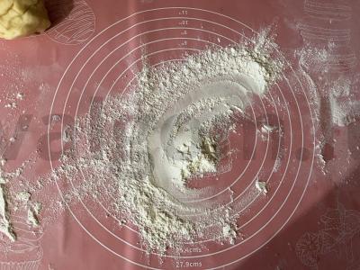 Smėlinė galeta su karamelizuotais obuoliais Žingsnis 8