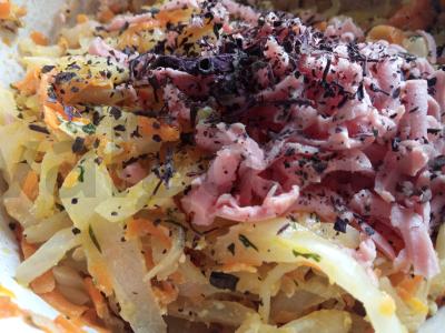 Krištolinė kopūstinė iš lavašo su kopūstų įdaru Žingsnis 3