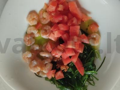 Jūros gėrybių salotas „Skanaus“ Žingsnis 5