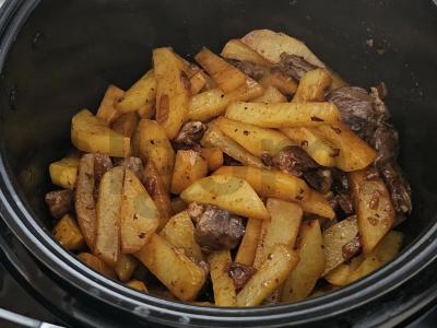 Bulvės su kalakutų širdelėmis lėtoje viryklėje Žingsnis 5