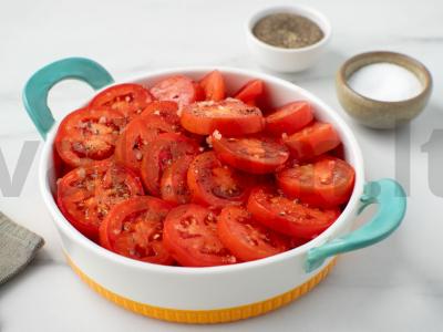 Pomidorai su mocarela orkaitėje Žingsnis 2