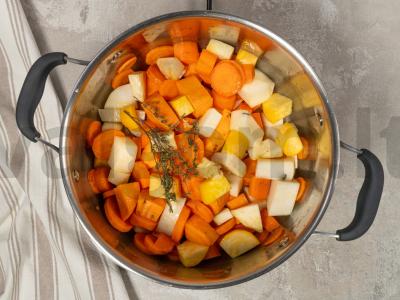 Šakniavaisių piurė Žingsnis 3