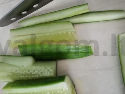 Agurkų ritinėliai „Light“ Žingsnis 2