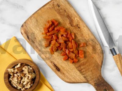 Vegetariškas pyragas su džiovintais vaisiais Žingsnis 1