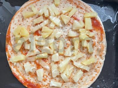 Vištienos pica su ananasais Žingsnis 3