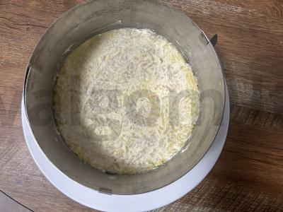 Salotas su raudonąja žuvimi ir ikrais „Carskij“ Žingsnis 2