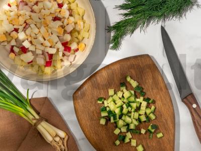 Okroška su kefyru be dešrelių Žingsnis 3