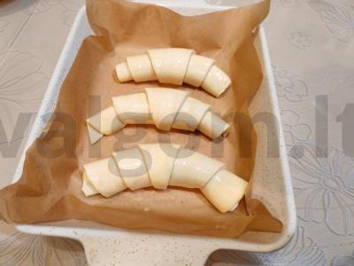 Kruasanai su obuolių uogiene Žingsnis 7