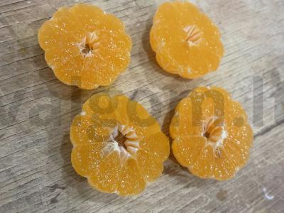 Desertas „Mandarinų saldainis“ Žingsnis 1