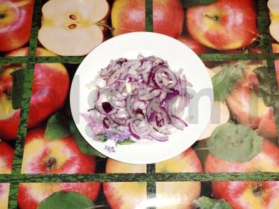 Salotas „Gėlynas“ su rūkytomis vištienos šlaunelėmis ir korėjietiška morkų salotomis Žingsnis 2