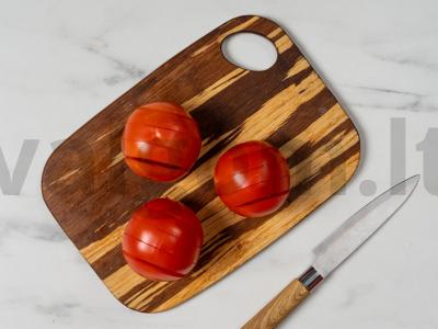 Pomidorų užkandis su žiediniais kopūstais Žingsnis 3