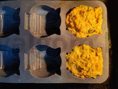 Morkų keksiukai „Pelėdos“ Žingsnis 8