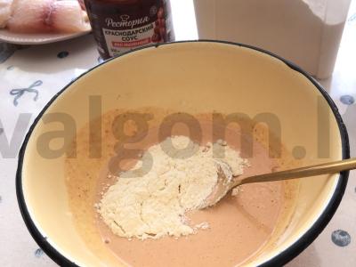 Pangasiuso filė pomidorų tešloje Žingsnis 4