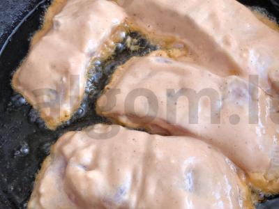 Pangasiuso filė pomidorų tešloje Žingsnis 6