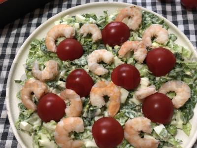 Šventinis salotas su karališkomis krevetėmis Žingsnis 8