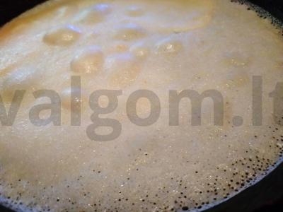Švelnūs blynai su acidofiliu per 30 minučių Žingsnis 4
