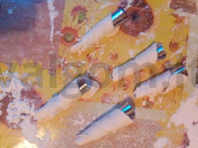 Šokoladiniai vamzdeliai Žingsnis 5