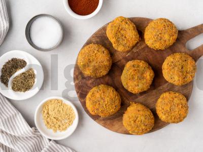 Vegetariškos kotletai iš grikių ir lęšių Žingsnis 5