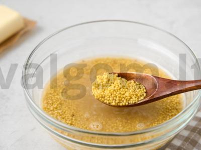 Pieninis sriuba su perliniu miežiu Žingsnis 1