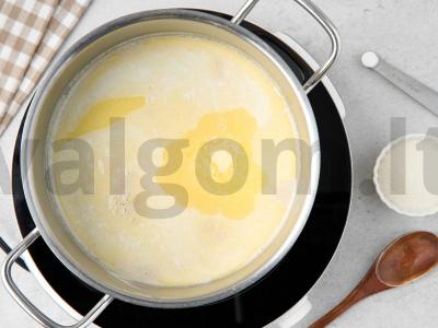 Pieninis sriuba su perliniu miežiu Žingsnis 4