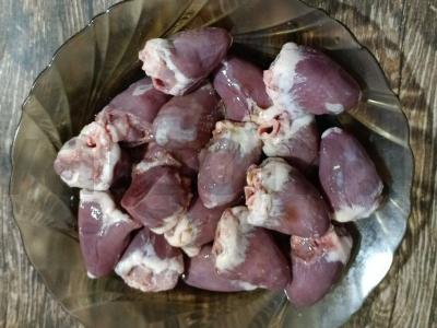 Kalakutų širdelės „Aštrios“ Žingsnis 1