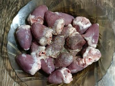 Kalakutų širdelės „Aštrios“ Žingsnis 2