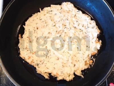 Bulvių blynai su grybais grietinėje Žingsnis 9