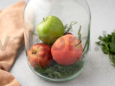 Marinuoti obuoliai su garstyčiomis Žingsnis 2