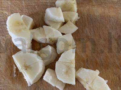 Šokoladiniai ryžių dribsniai su bananais Žingsnis 3