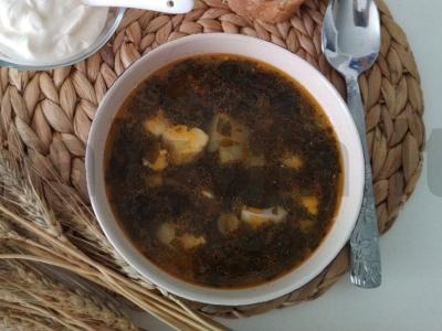 Žaliasis šaltibarščiai su rūgštynėmis pagrindine nuotrauka