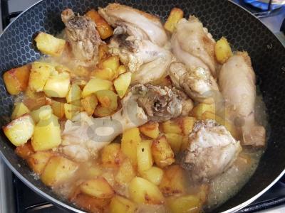 Troškinta vištiena su bulvėmis Žingsnis 6