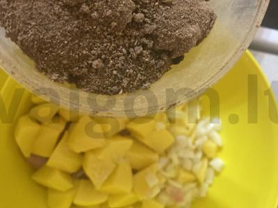 Kepta bulvė su kalakutiena po sūrio kepure Žingsnis 5