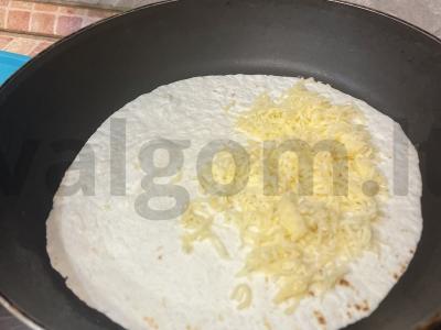 Tortilija su upėtakiu Žingsnis 3