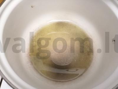 Padažas „A-la Bešamelis“ su garstyčių aliejumi Žingsnis 1