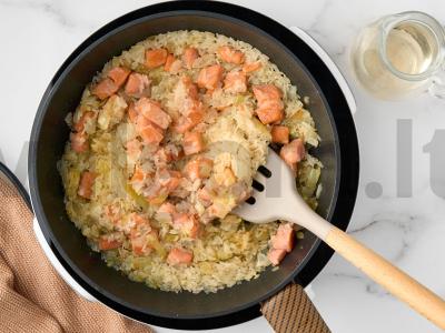 Rizotas su lašiša Žingsnis 3