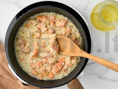 Rizotas su lašiša Žingsnis 4