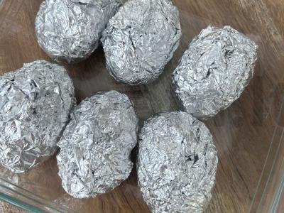 Bulvės-harmonikė folijoje Žingsnis 6