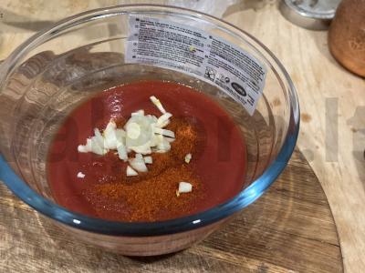 Kepta bulvė su česnaku ir svogūnais ant lašinių Žingsnis 13