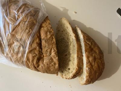 Karštas sumuštinis su lašiša ir ištirpintu sūriu Žingsnis 1