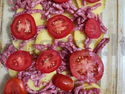 Bulvių apkepas su jautienos faršu ir sūriu Žingsnis 5