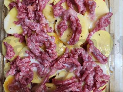 Bulvių apkepas su jautienos faršu ir sūriu Žingsnis 7