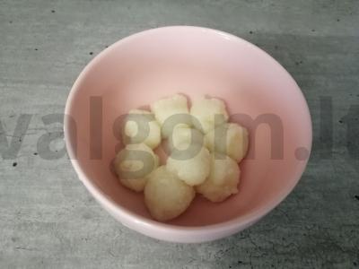 Patingėlių virtinukai su manų kruopomis Žingsnis 6