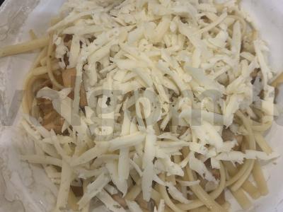 Makaronai su vištienos krūtinėle ir sūriu Žingsnis 4