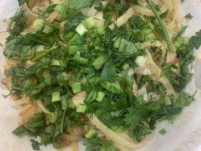 Makaronai su vištienos krūtinėle ir sūriu pagrindine nuotrauka